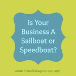 Is Your Business A Sailboat or Speedboat?