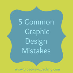 5 common graphic design mistakes